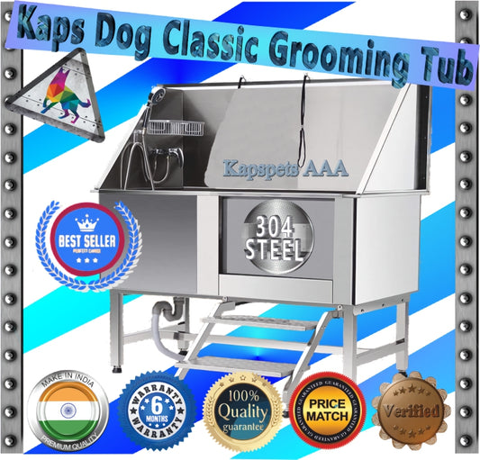 Kapspets Classic Dog Bath Tub with Staircase - KAP045CDBTS